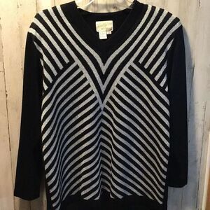 Outfit, vintage Lilly of California, silver and black size 2X